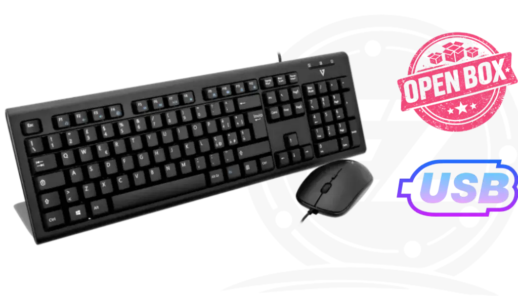 V7 Wired Keyboard and Mouse Combo USB  