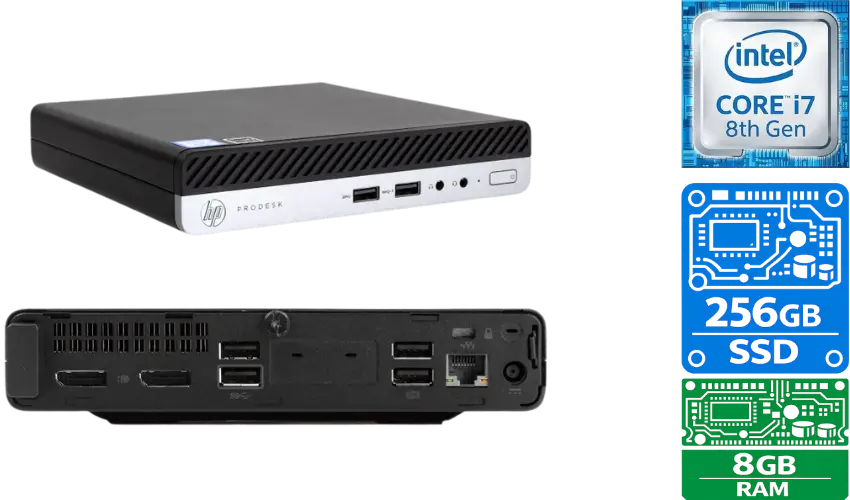 HP ProDesk 600 G4 Mini PC Intel Core i7-8th