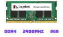 Kingston Technology ValueRAM Memory 8GB 2400Mhz DDR4 Non-ECC CL17 SODIMM 1Rx