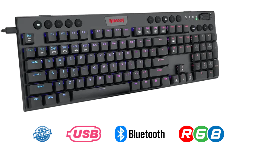 Redragon K618 Horus Wireless Mechanical RGB Gaming Keyboard