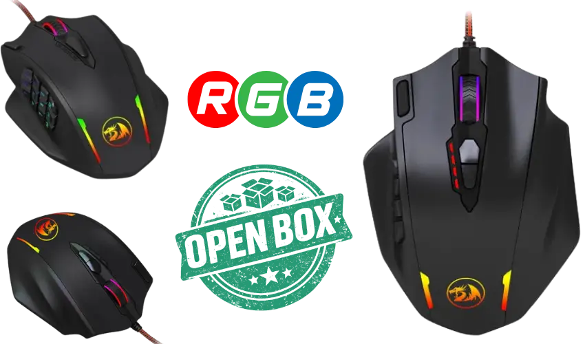 Redragon M908 IMPACT MMO Gaming Mouse Open Box | Programmable RGB Gaming Mouse