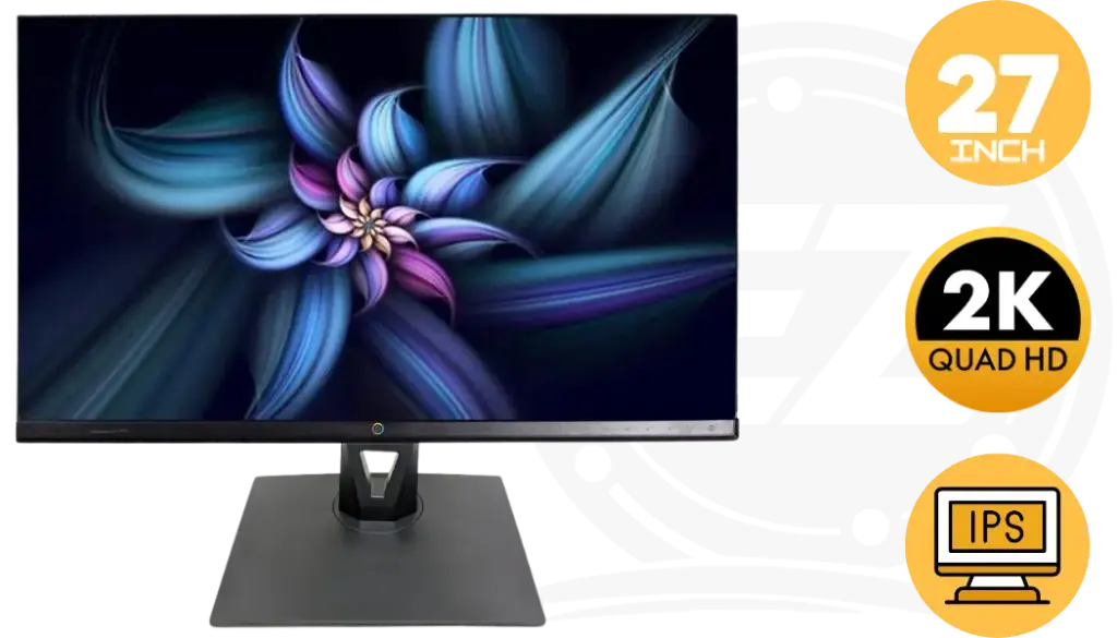 Google P2718EC 27-Inch QHD IPS Monitor 2560×1440 – Complete with Cables & Accessories