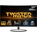 Twisted Minds Eclipse Series CURVE 32" FHD - 180HZ 1ms Fast VA Gaming Monitor 