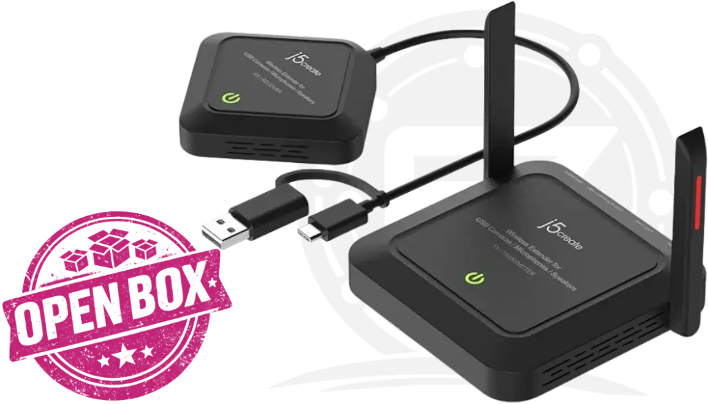 j5create JVW120 Wireless Extender for USB Webcam-Microphones-or Speakers