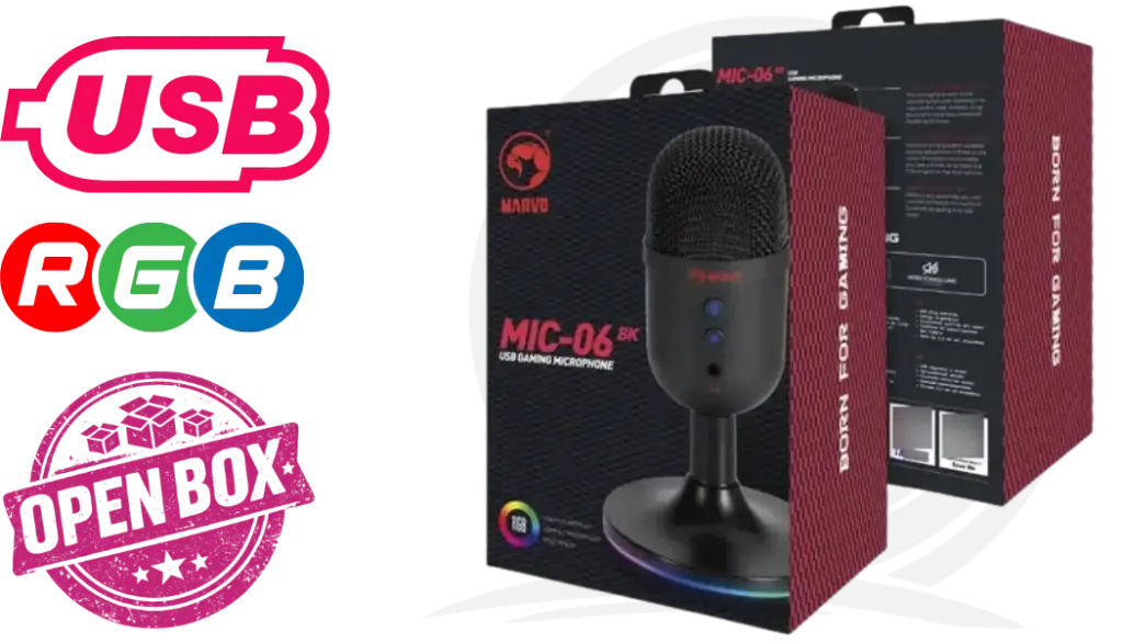 MARVO MIC-06 WH Wired Microphone 