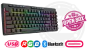 Redragon K517RGB-PRO Quiet Tri-mode Gaming Keyboard