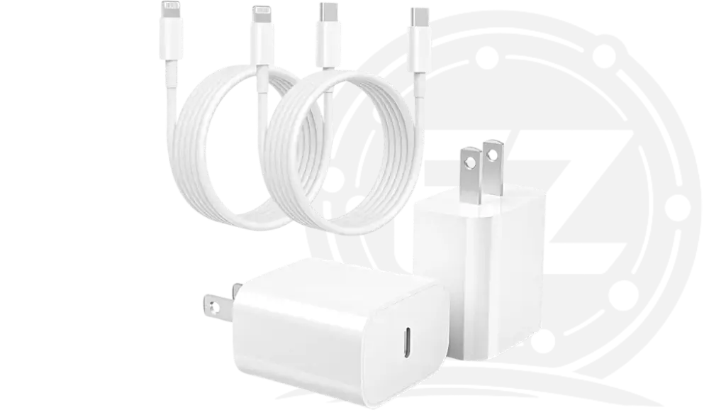 Type C Power Adapter 20 Watt Type C to iPhone Cable 