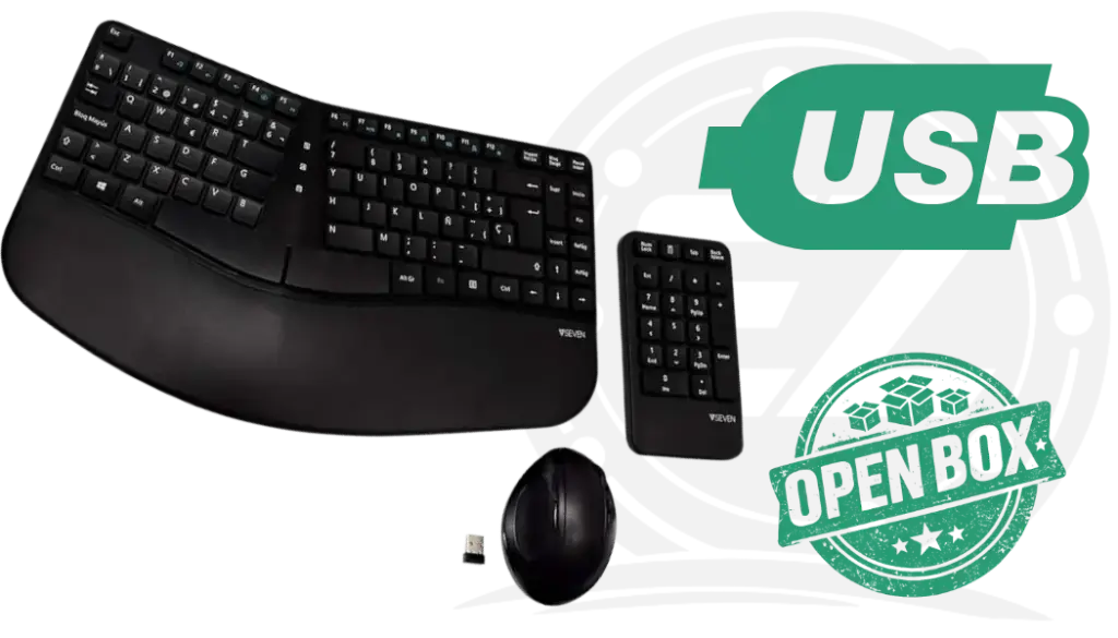V7 ERGONOMIC KEYBOARD MOUSE COMBO 