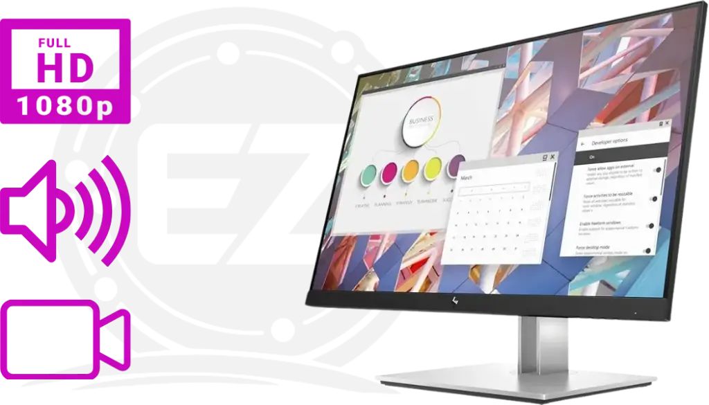 HP EliteDisplay E24 G4 24 Inch IPS LED FHD Monitor