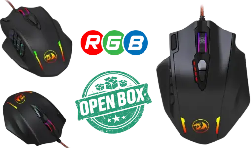 Redragon M908 IMPACT MMO Gaming Mouse Open Box | Programmable RGB Gaming Mouse