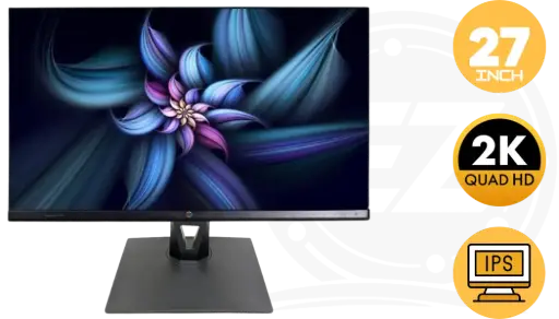 Google P2718EC 27-Inch QHD IPS Monitor 2560×1440 – Complete with Cables & Accessories