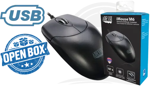 Adesso iMouse M6-TAA - Optical Scroll Mouse
