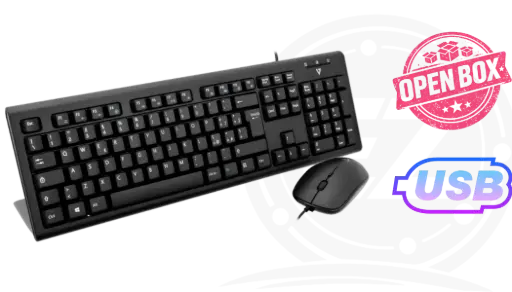 V7 Wired Keyboard and Mouse Combo USB  