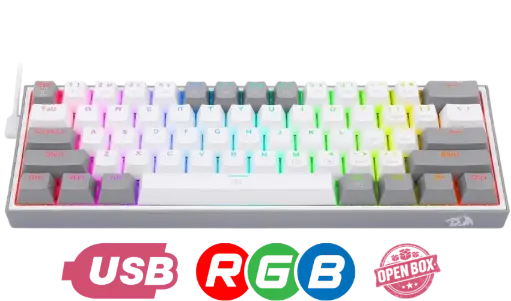 Redragon K617 Fizz 60% Wired RGB Gaming Keyboard 